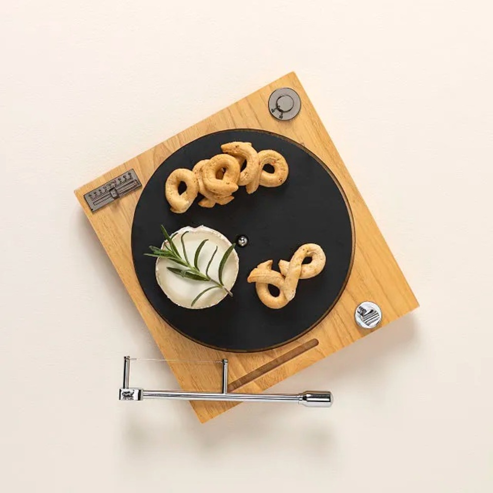Brand New , Never Opened . Wooden Turntable Cheese Board